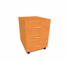 Тумба выкотная с замком на 1 ящик Л-12.1.1 Размер: 41х50х55 (ШхГхВ) см