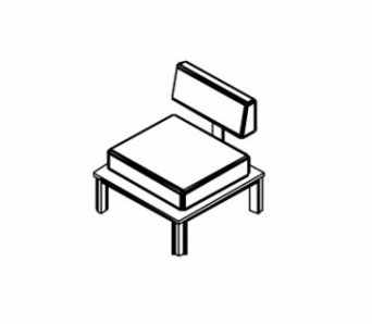 Кресло Арт. MAT1 Размеры: 714х704х800 (ДхШхВ), мм